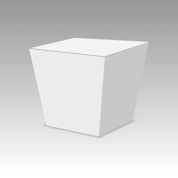 Vektor Illustration av Die cut hantverk Box. Paketet Mock upp. — Stock vektor