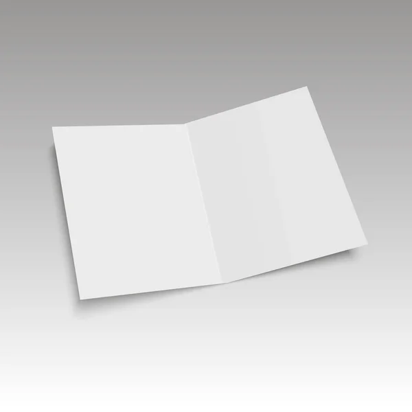 Mockup-Magazin mit weichen Schatten. Vorlage für Broschüre, Booklet. Vektorillustration — Stockvektor