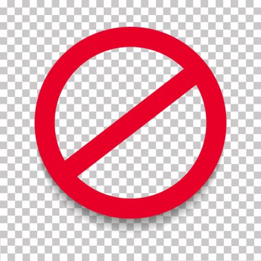 İçki yasağı yol işaret gölge ile. Sınırı, kısıtlama vektör işareti