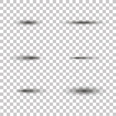 Yumuşak kenarlar üzerinde şeffaf arka plan izole şeffaf oval gölgeli. Vektör