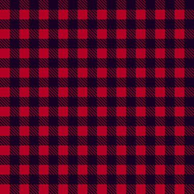 Siyah kırmızı sorunsuz masa örtüsü vektör. Sorunsuz geleneksel masa örtüsü desen vektör. Pastel kırmızı renk kare desen vektör. Geometrik basit kare desen