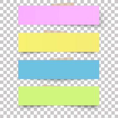 Kare afiş gölgeler ile şeffaf arka plan ayarla. Vektör çizim