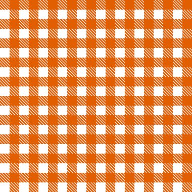 Sarı ve beyaz sorunsuz masa örtüsü vektör. Sorunsuz geleneksel masa örtüsü desen vektör. Geometrik basit kare desen.