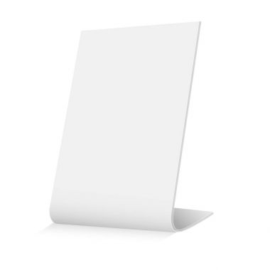 3D plaka tabela veya açık hava reklam Pos POI Stand afiş. Şablonu alay. Vektör çizim