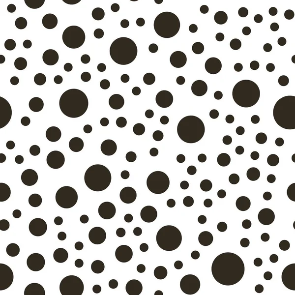 Abstract seamless repeable black dots pattern, pattern n.Vector pattern — стоковый вектор