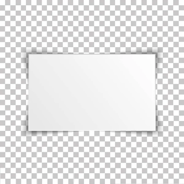 透明背景上的空白矩形相册模板。矢量插图 — 图库矢量图片