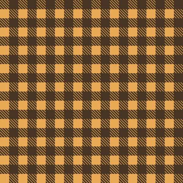 黄色和棕色无缝桌布矢量。无缝传统桌布图案矢量。几何简单方形图案 — 图库矢量图片