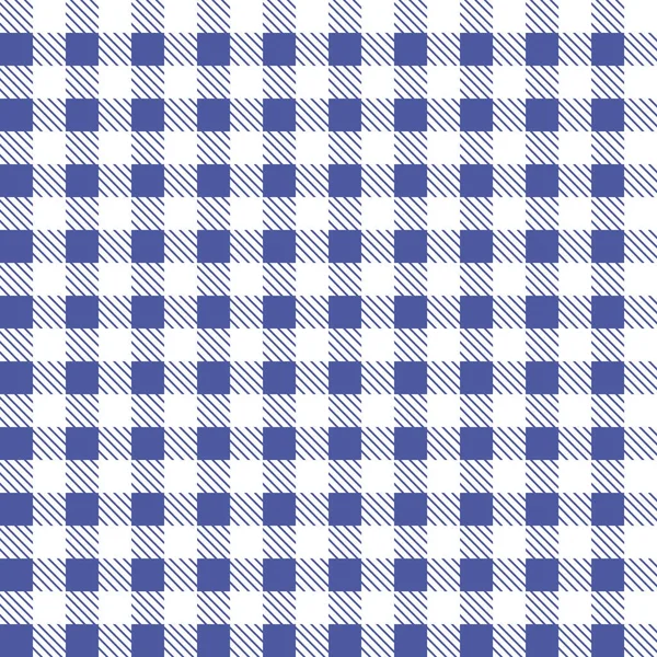Blue and white seamless tablecloth Vector. Airy Blue and Riverside color. Seamless traditional tablecloth pattern Vector. Pastel blue color square pattern Vector. Geometrical simple square pattern — Stock Vector