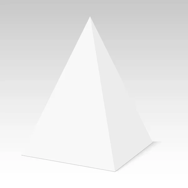 Pirámide de papel en blanco. Vector — Vector de stock