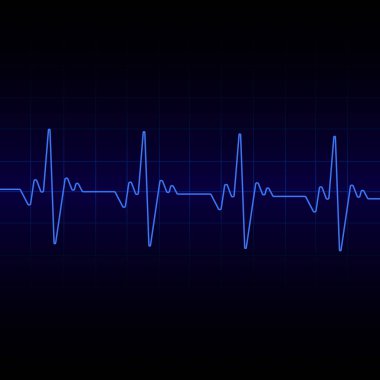 Kalbi kardiyogram arka plan atıyor. Vektör