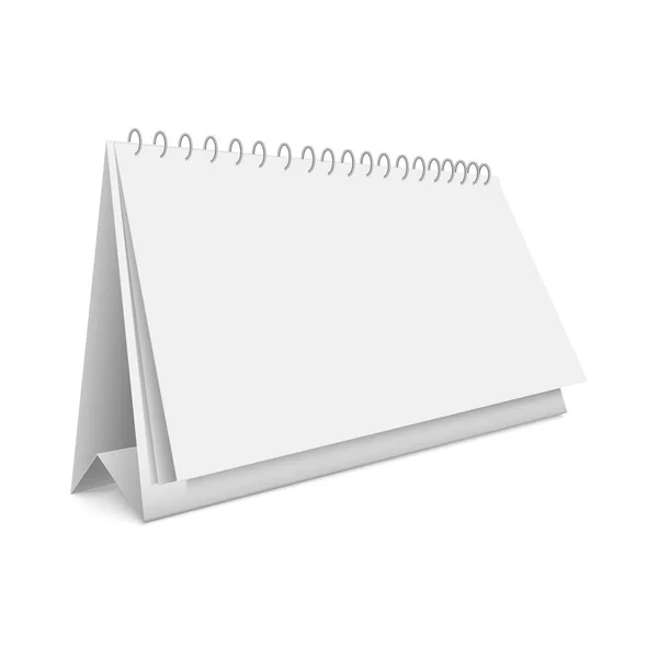 Κενό ημερολόγιο. 3D εικονογράφηση διάνυσμα σε λευκό φόντο — Διανυσματικό Αρχείο