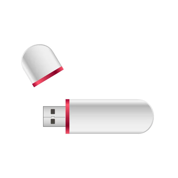 Plantilla Flash Drive USB vector de memoria — Vector de stock