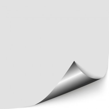 Siyah sayfa köşe tasarımlarınız için kıvrılmış. Metin için yer