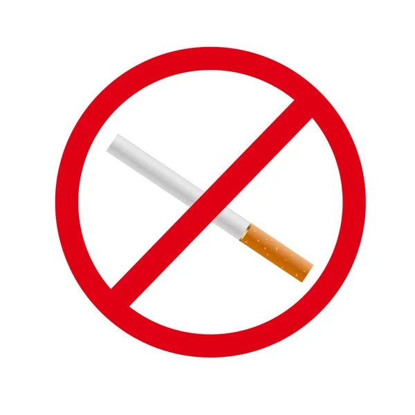 No smoking vector sign — Stock Vector