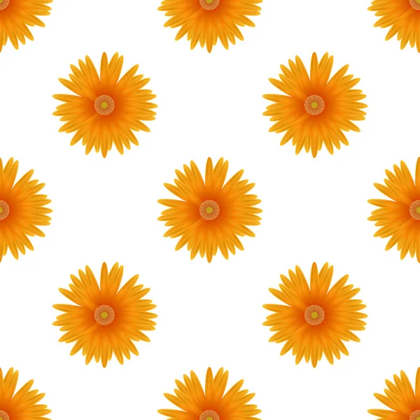 Seamless pattern of  yellow flower — Stock Vector