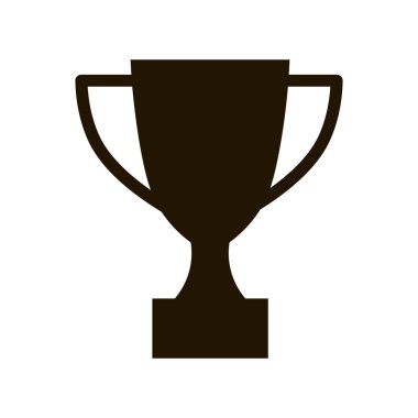 Trophy icon vector, cup  clipart