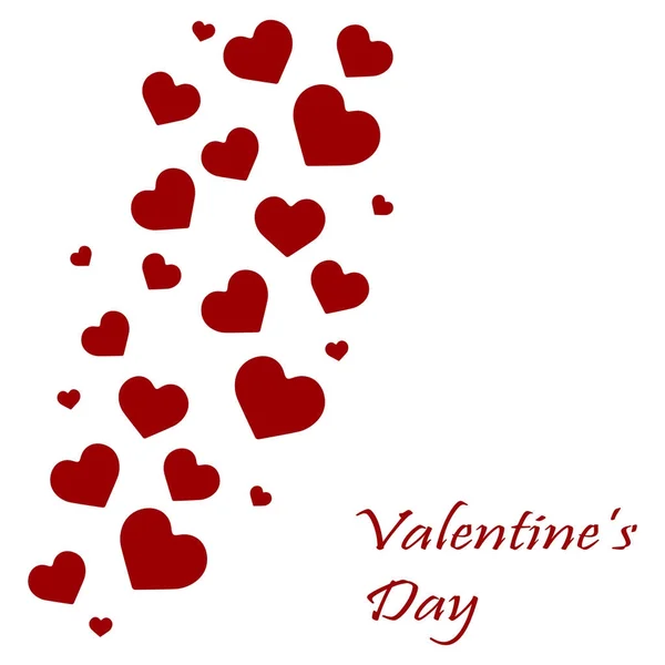 Beautiful Hearts decorated background, Elegant Greeting Card design for Happy Valentine 's Day celebration. Векторная иллюстрация — стоковый вектор
