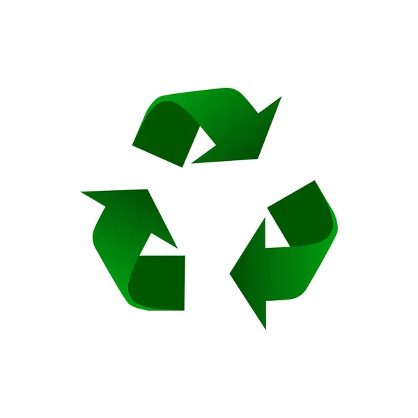 Green recycle symbol vector — Stock Vector
