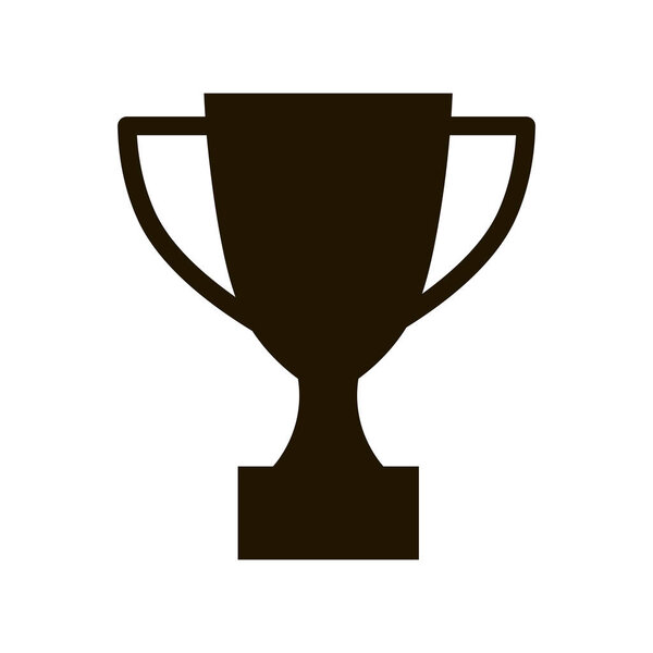 Trophy icon vector, cup 