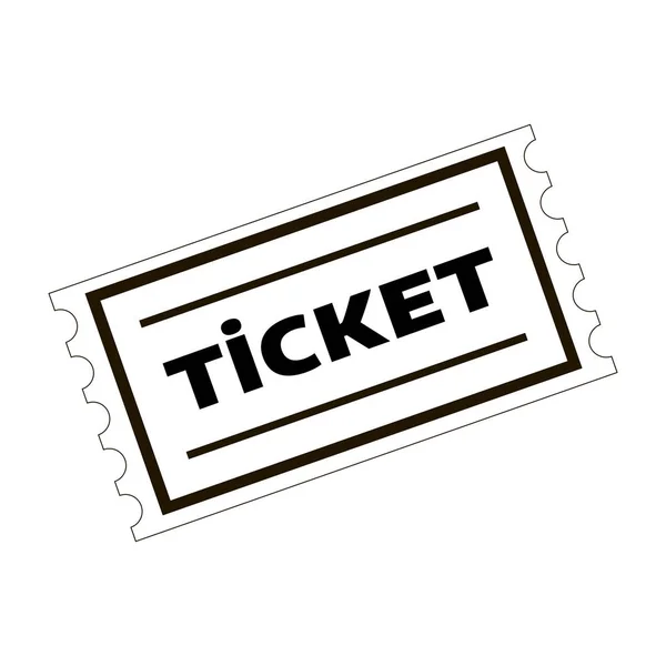 Ticketsymbol-Vektorzeichen — Stockvektor