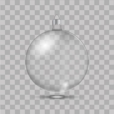 Noel cam oyuncak şeffaf arka plan üzerinde. Vektör