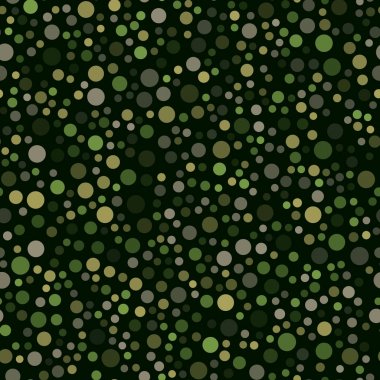 Dikişsiz desen siyah arka plan üzerine colorul noktalı. Vektör