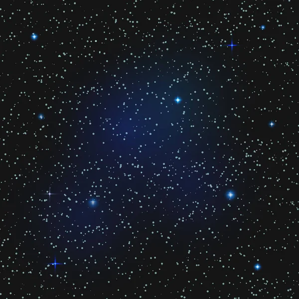 Espace noir avec beaucoup d'étoiles sur fond noir. Vecteur — Image vectorielle