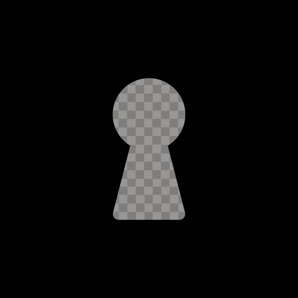 Свечение замочной скважины на темной стене со светом. Вектор
.