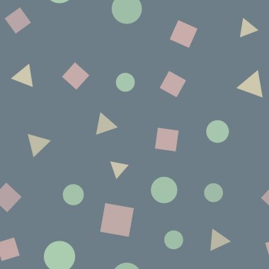 Geometrik figürler ile Seamless modeli. Doku deseninin. Vektör