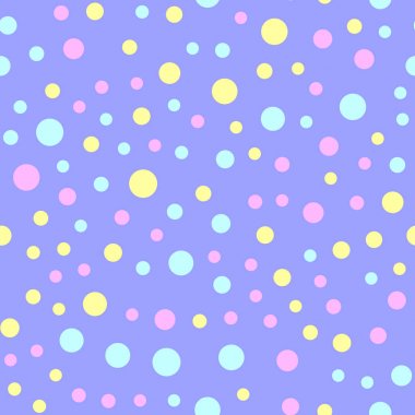 Mavi renkli noktalar ile Seamless modeli. Doku deseninin. Vektör