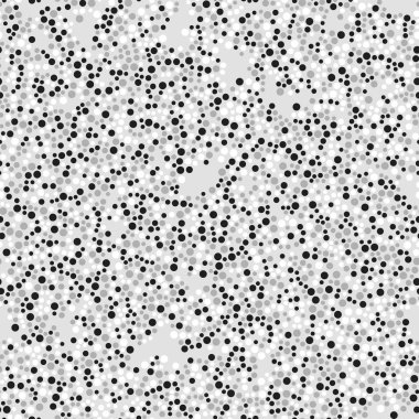Beyaz üzerine siyah noktalar ile Seamless modeli. Vektör