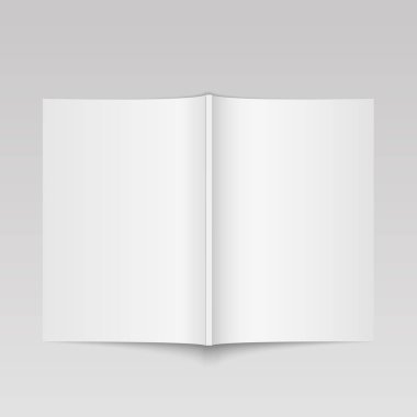 Açık dergi kadar sahte boş. Tasarım şablonu. Vektör