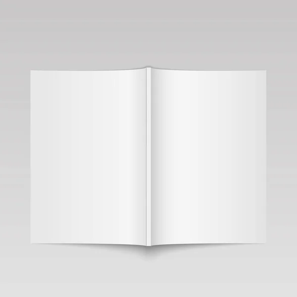 Blank open magazine mock up. Modèle pour votre conception. Vecteur — Image vectorielle