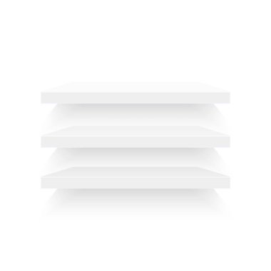 Beyaz duvar yumuşak gölge ile temizleyelim. Vektör.