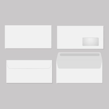 Açık veya kapalı zarf boş. Vektör.