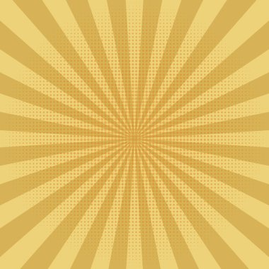 Arka plan soyut sarı güneş ışınları. Vektör.