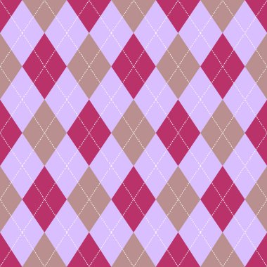 Sorunsuz ekose deseni. Retro mor renk. Vektör.