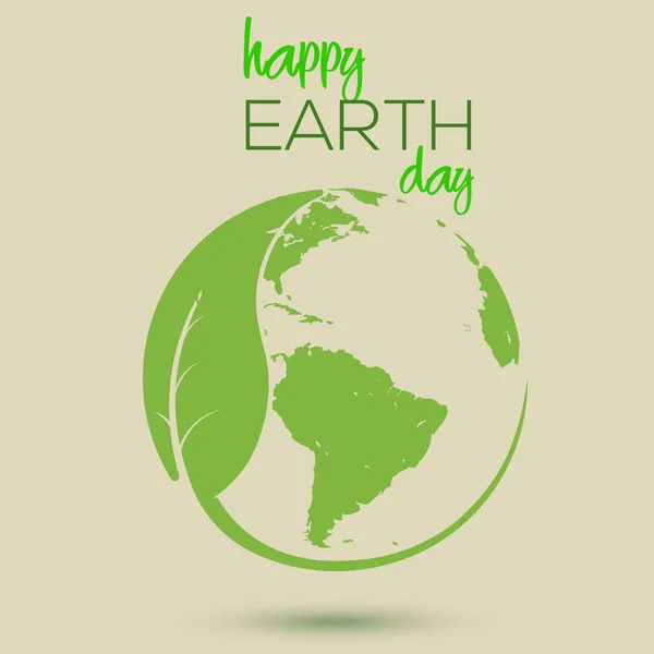 Happy Earth Day Konzept. Vektorillustration. — Stockvektor