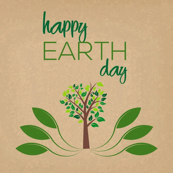 Happy Earth Day Konzept. Vektorillustration. — Stockvektor