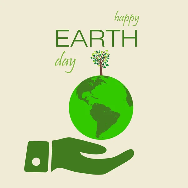 Earth day background concept. Save the  .   Vector illustration — Stock Vector