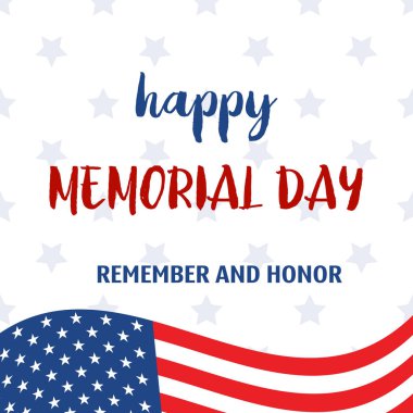 Anma Günü tebrik kartı. Vektör çizim.