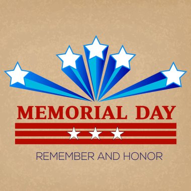 Anma Günü tebrik kartı. Vektör çizim.