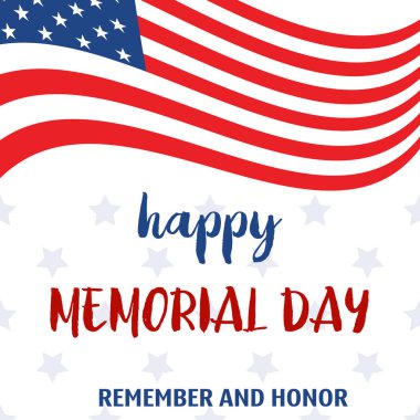 Anma Günü tebrik kartı. Vektör çizim.