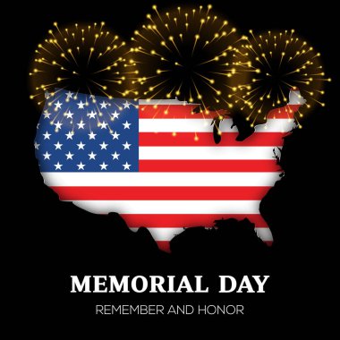 Anma Günü tebrik kartı. Vektör çizim