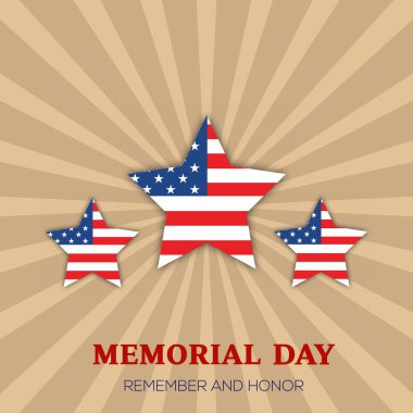 Anma Günü tebrik kartı. Vektör çizim