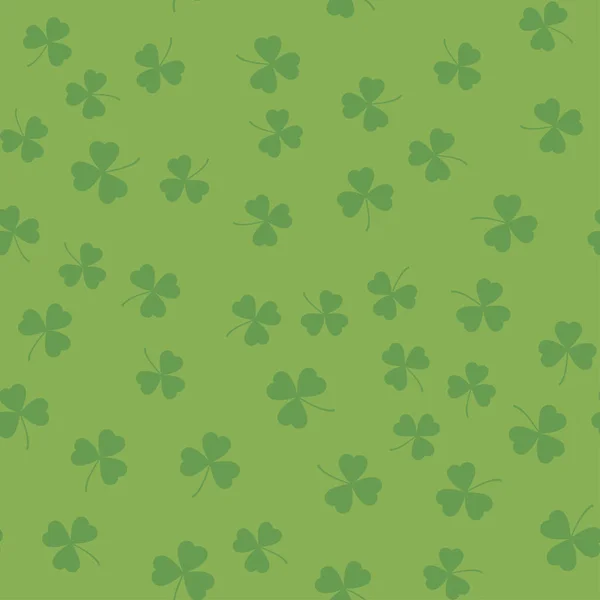 Modèle sans couture avec trèfle pour la Saint-Patrick. Vecteur — Image vectorielle