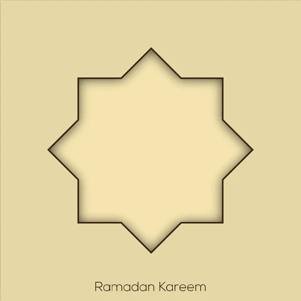 Ramadan Kareem Saudação Ornamento Padrão Fundo Vetor —  Vetores de Stock