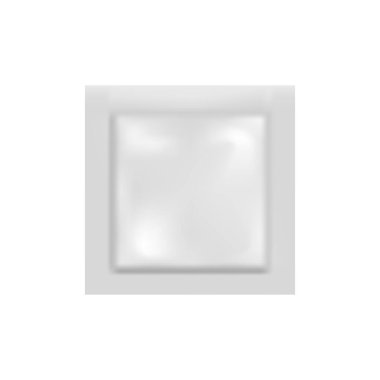 Prezervatif ya da yiyecek için folyo torbası paketleri. Model yap. Vektör