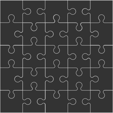 Yapboz parçalarını ayarla. Mozaik arka plan dokusu. Vektör