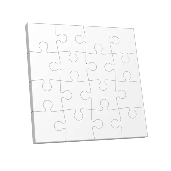 Set Pezzi Puzzle Texture Sfondo Mosaico Vettore — Vettoriale Stock